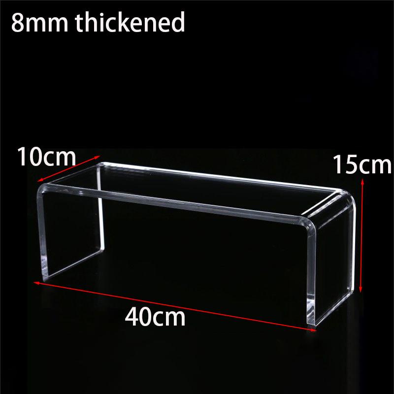 Acrylic Display Riser,Thicken 8mm Clear Display Shelf for Cupcake Stand,Figurines,Collectibles Kitchen Bathroom Home Organizer