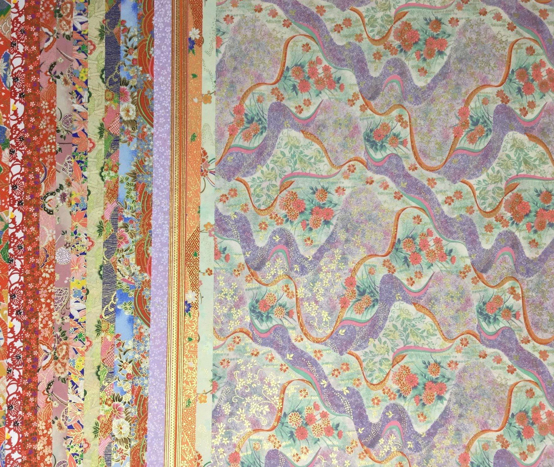 

Васі Кавасумі Чійогамі Юзен Васі Великий Розмір x 53см по 1 штуці кожного з 15 візерунків 15 штук Набір D 38.5