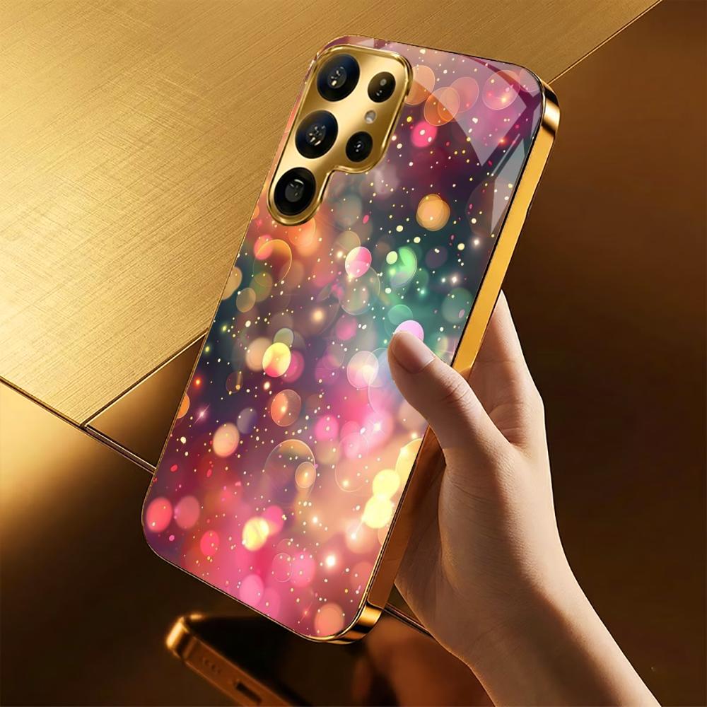 Bestseller model Luxurious PhoneCase Electroplated Glass PhoneCase for Samsung Galaxy S26 S25 S24 S23 S22 S21 FE,Ultra,Plus