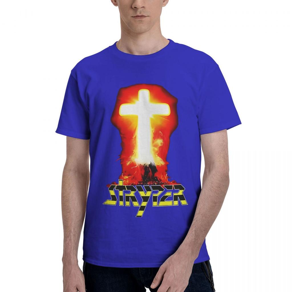 Stryper Logo Christliche Rockband 100% Baumwolle Lässig Atmungsaktiv Bequem Herren Oberteil Herrenbekleidung Marken Lustiges Shirt