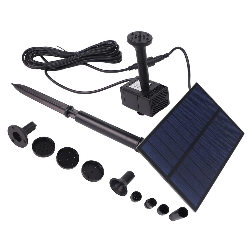 Steckbares Solarpanel Gartenbrunnen Für Gartendekoration Wasserstrahlhöhe 50cm Bürstenloser Motor Für Aquarien