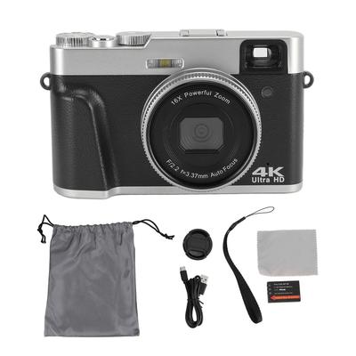 4K 48MP Digital Camera 2.8inch Screen Anti Shake 16X Digital Zoom Video Camera Compact Point and Shoot Travel Camera