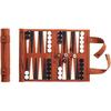 Backgammon Game Set - Leather Roll-up Board Games- Portable Travel Companion. Multiple Colors