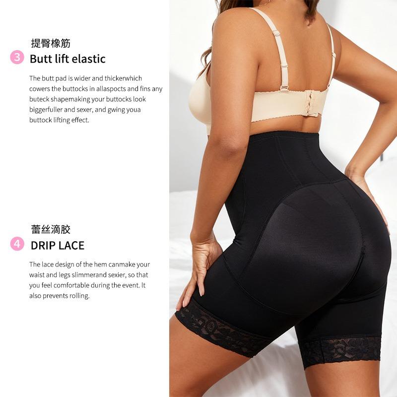 High Waist Tummy Control Shapewear Pants With Zipper And Buckle