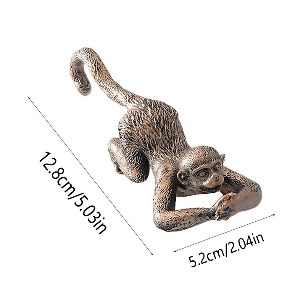 1Pc Bonsai Monkey Hanging Outdoor Gardening Statue, Resin Furniture Living Room Hanging Decoration, Outdoor Garden Hanging Decoration
