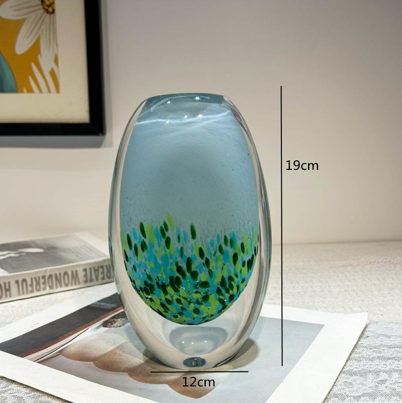 Gradient Bestreute Goldene Runde Glasvase, Blumenarrangement, Hydrokultur-Vase, Glasbehälter, Wohnzimmer-Dekorationsobjekt
