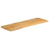 VidaXL Tabletop 110x40x2.5 Cm Live Edge Solid Mango Wood, Wooden Tabletop, Side Table Top, 370709