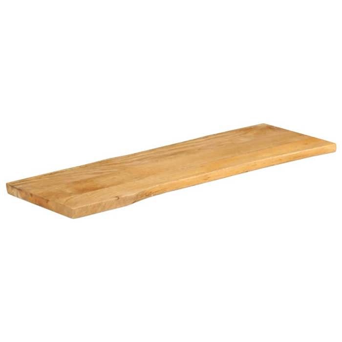 VidaXL Tabletop 110x40x2.5 Cm Live Edge Solid Mango Wood, Wooden Tabletop, Side Table Top, 370709