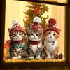 Christmas Hat, Cat, Wall Stickers, Children's Room Decoration, Wall Stickers, Wall Paintings