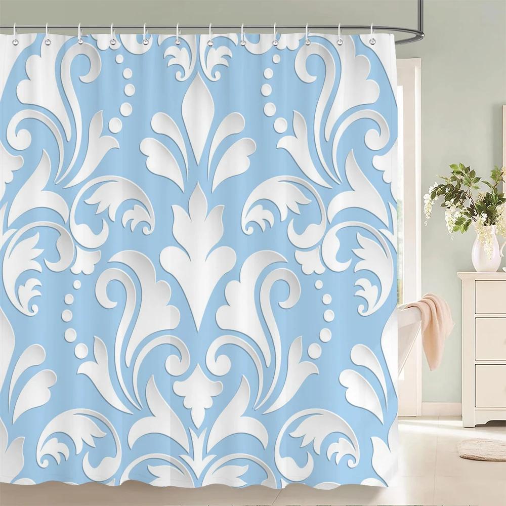 High Quality Washable Bathroom Curtains 3D Printing Shower Curtain Polyester Bath Screens Home Decoration