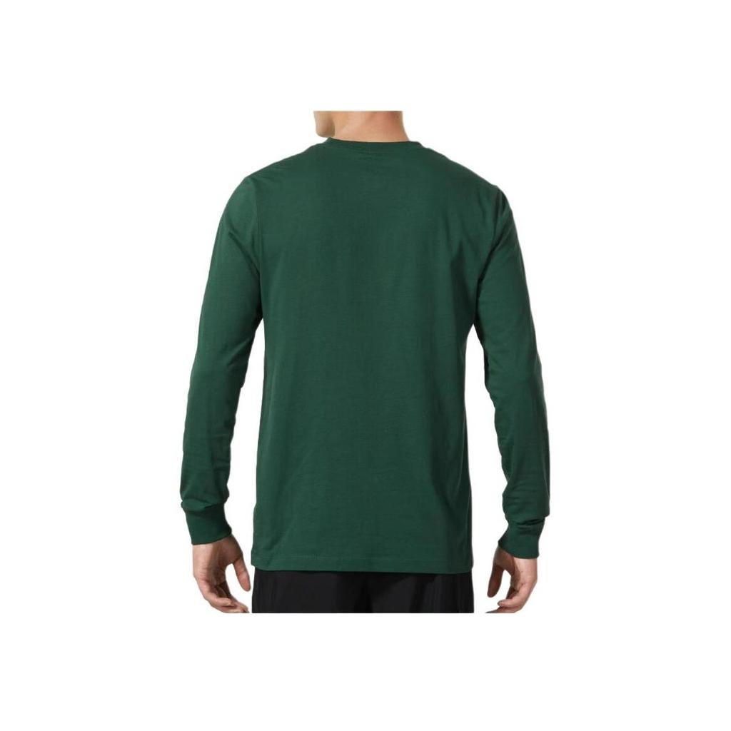 Nike Solid Color Crew Neck Pullover Long Sleeve T-Shirt Men tops Green AR5194-323