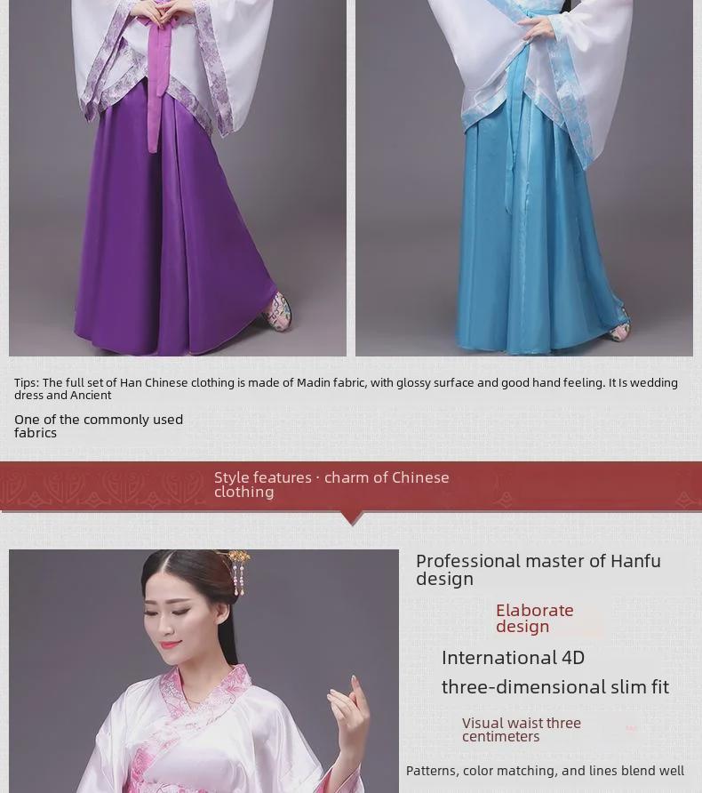 Women's Hanfu Quju Chang'e Fairy Dance Skirt Costume for Opera, Performance, and Graduation