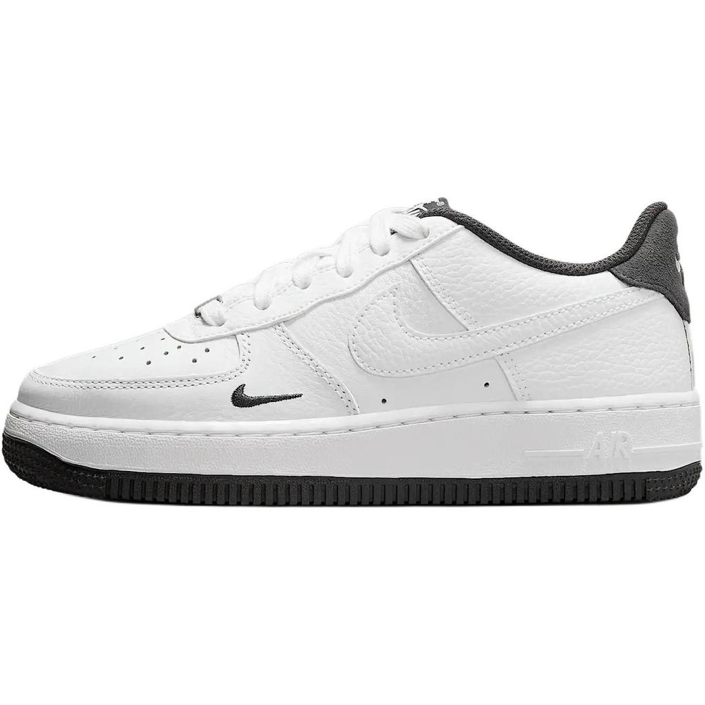 Nike Air Force 1 Lv8 Leather Comfortable Soft Non-Slip Durable Low-Top Kids Sneakers Unisex Sneakers White Black HJ4560-100