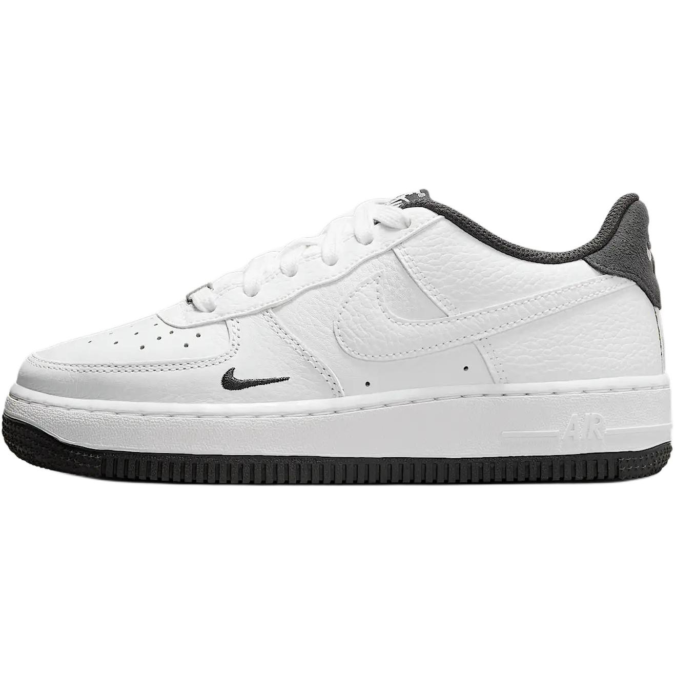 

New Nike Air Force 1 Lv8 Anti Slip Wear Resistant Low Top Kids Skateboarding Shoes White/Black HJ4560-100 37.5
