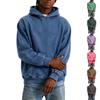 Herren Vintage Waschung Langarm Hoodie Lässiger Pullover Sweatshirt für den Alltag