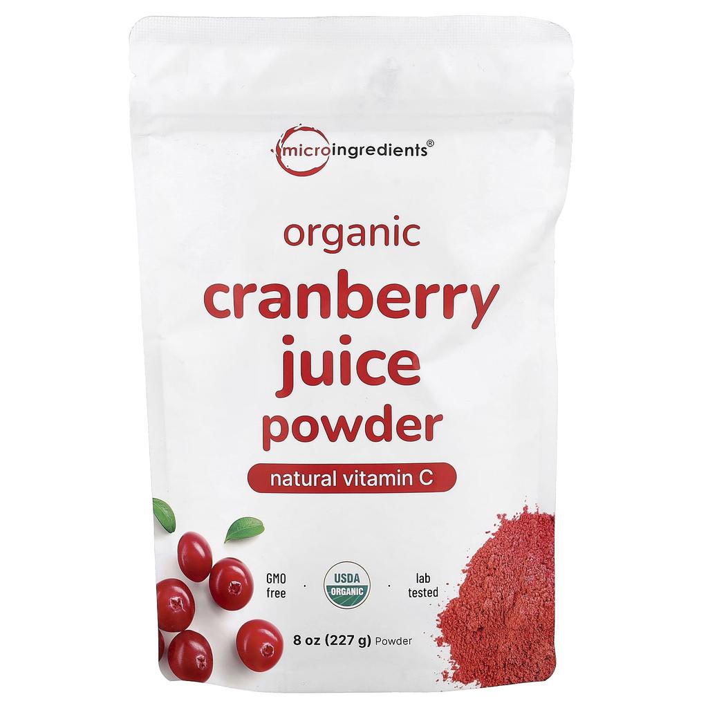 Micro Ingredients, Organic Cranberry Juice Powder, 227g (8oz)