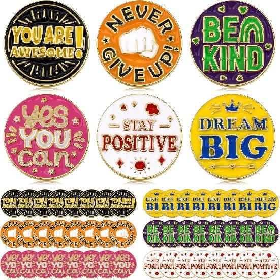 Zeyune 48 Pcs Recognition P Employee of The Month Lapel Pin 3/4 Inch Employee Appreciation P Team Gift for Award Employees Staff Bulk(Reward Style)