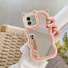 Cartoon Cat KT Makeup Mirror Case for iPhone 14.