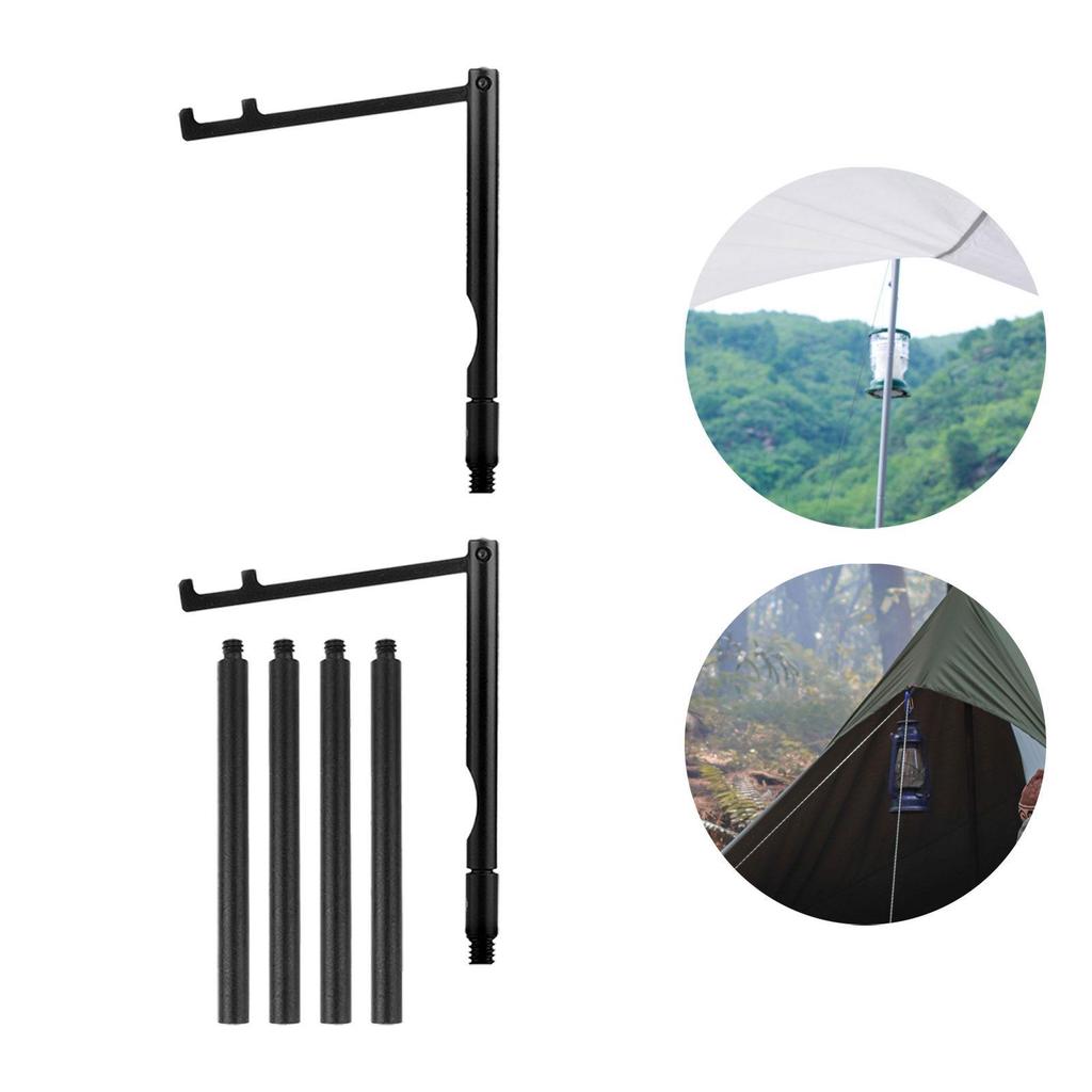 Camping Lantern Stand, Lamp Stand Hook Portable Folding Light Stand Holder Camping Light Hanger for Travel Outdoor Garden BBQ
