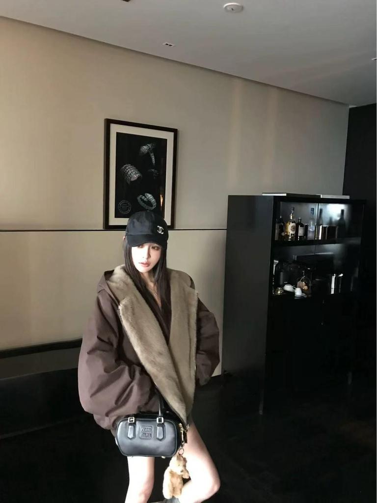 Men's Double-Sided Mountain Carving Hooded Cotton Jacket - American Style, Warm & Versatile Winter Wear