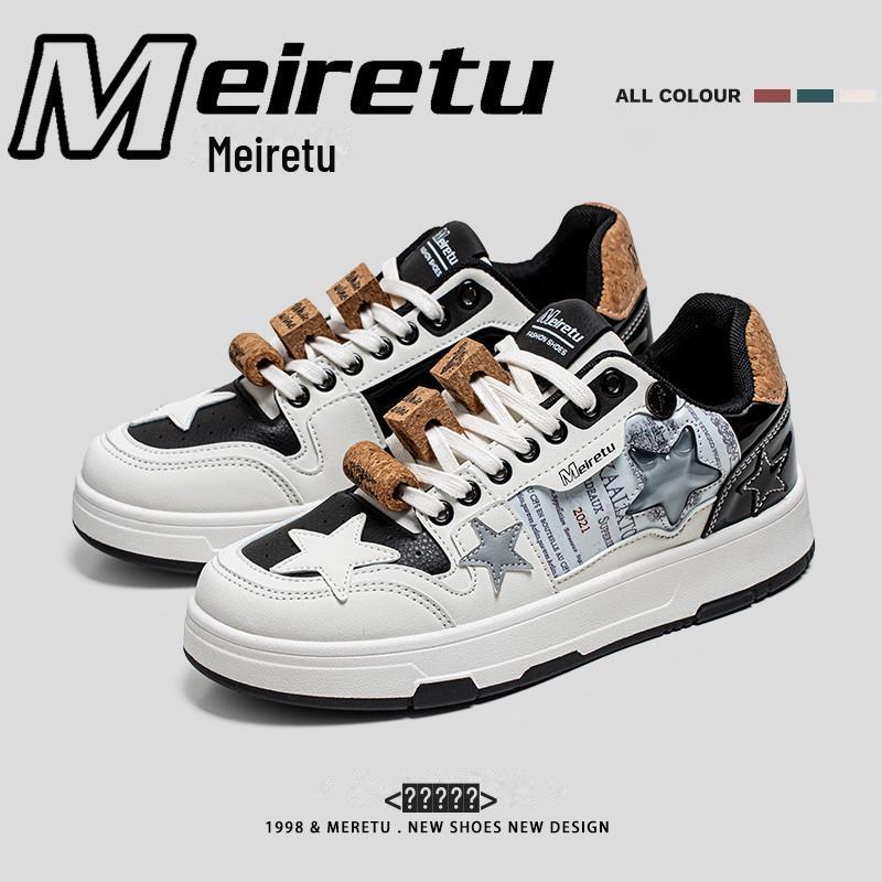 

Летние кроссовки Meiretu Star Original: Унисекс, универсальная белая обувь для мужчин и женщин 2024 г. (Модель 982) 43 Men белый