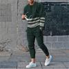 Fashion Men's Clothing Sets 3D Print Men Tracksuit 2 Piece Men Sets Long Sleeve T-Shirts + Sweatpants Set Men's Trousers Clothes