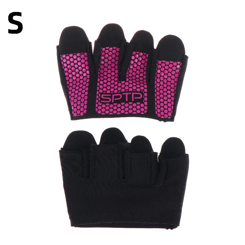 Men Women Half Finger Gym Gloves Fitness Enhanced Grip for Weight Lifting S