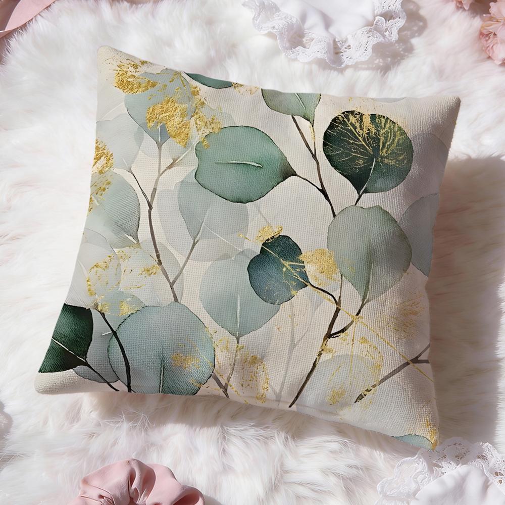 Floral Texture Cushion Cover Premium Comfort Reversible Pillow Cove Two In One Design for Any Room Car Interior