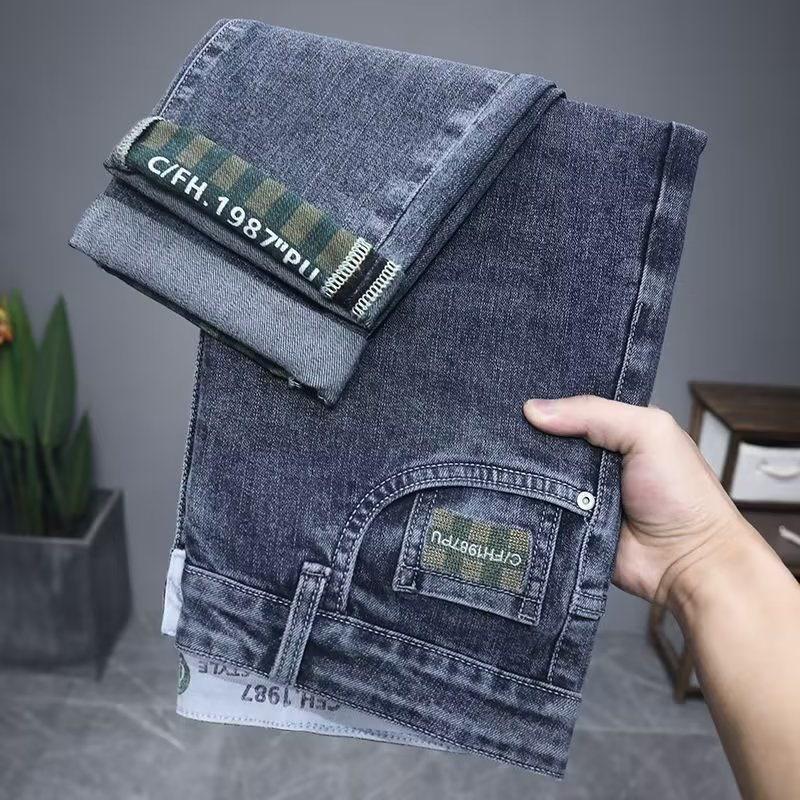 Pantaloni da uomo primavera e autunno Pantaloni da uomo Jeans larghi Americani dritti Nuovi retrò 36