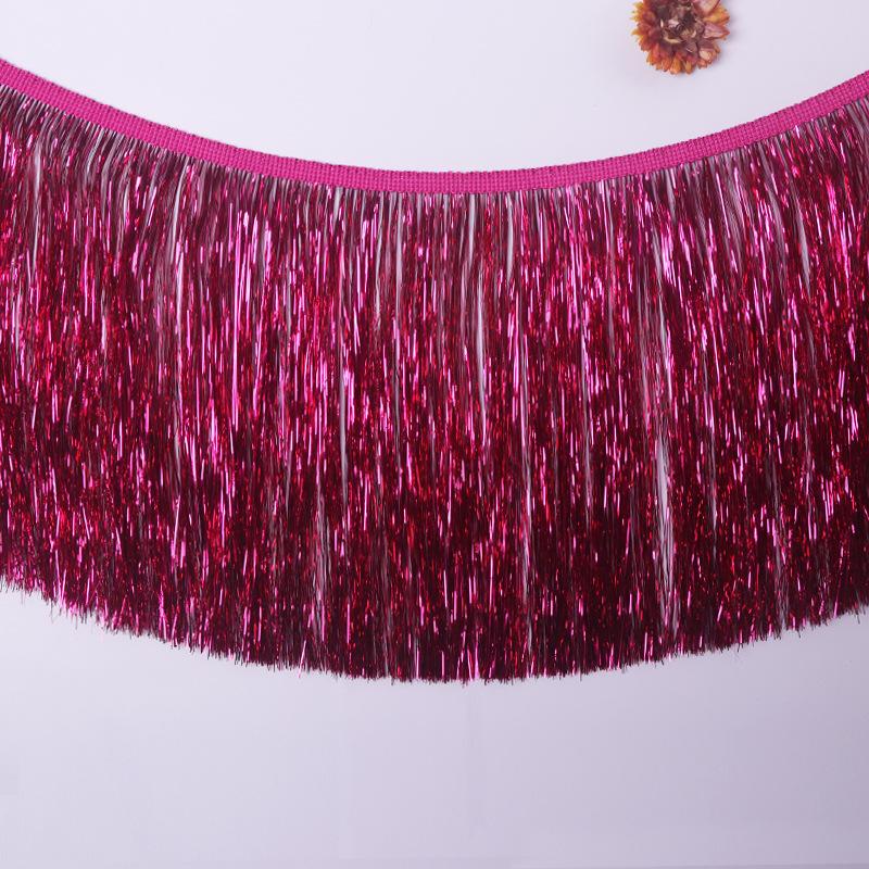 10yard 15/20cm Sequin Tassel Fringe Latin Dress Lace Trims Stage Clothes Decoration Ribbon Tape DIY Sewing Accessories