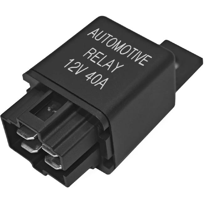 FLS821 Relay 12V 40A (Pack Of 2) - Universal SPST 4-Pin Heavy Duty Automotive Relay
