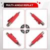 A96I-Solid Woodworking Carpenter Pencil Mechanical Construction Marking Scriber 3 Colors Refill Built-In Sharpener Red