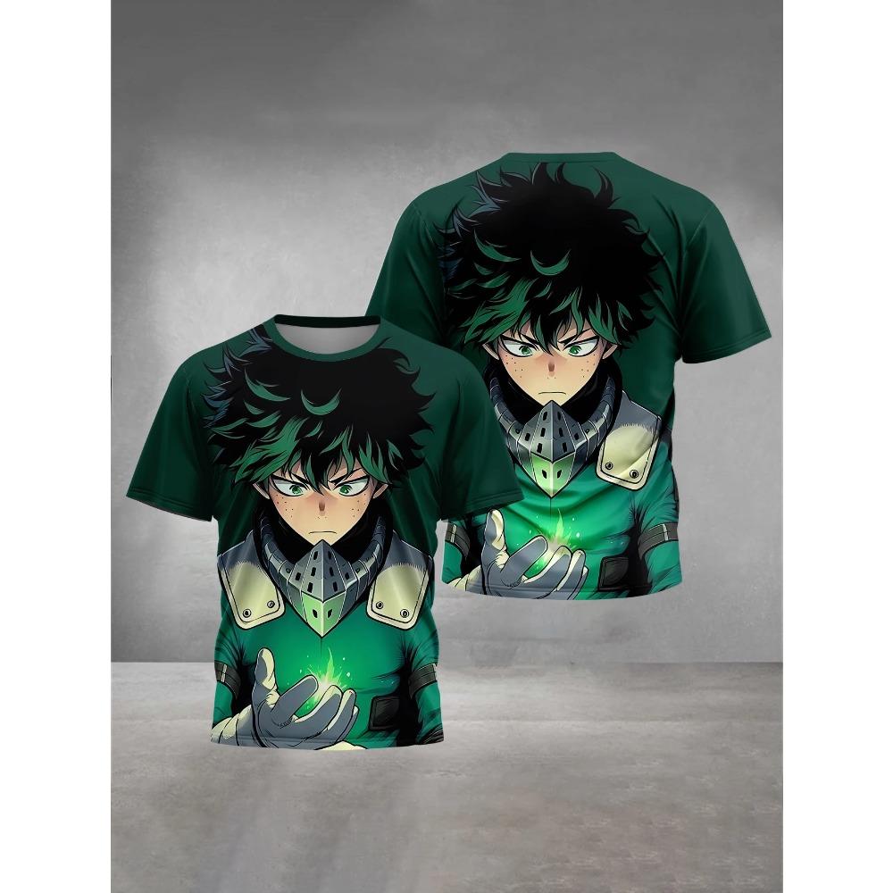 Children's Summer 3D Printed Clothing My Hero Academia Boys and Girls' T-shirts Short-sleeved Tops