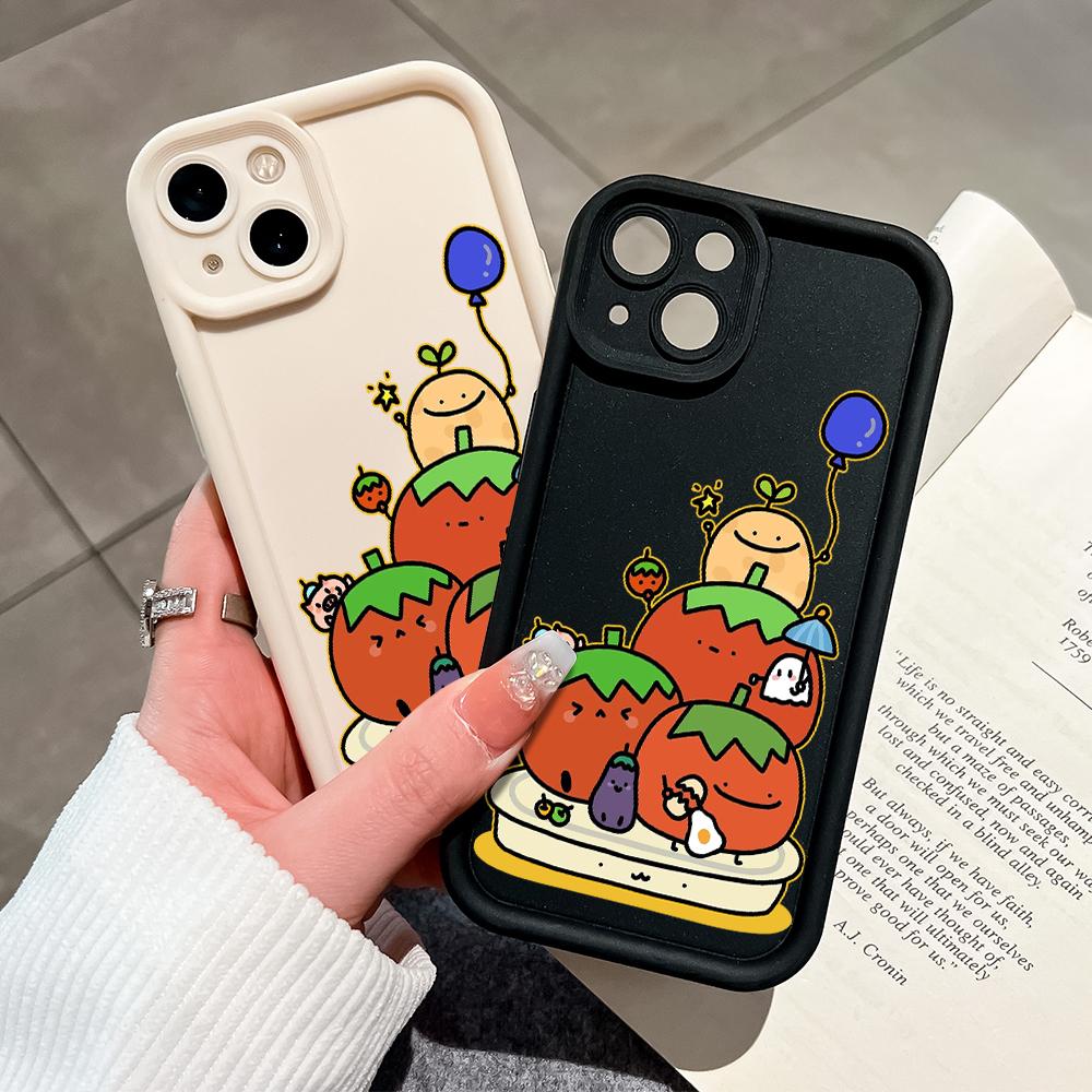 Cute Cartoon Soft Phone Casing for Realme OPPO Reno VIVO Infinix Tecno Oneplus Full Cover Camera Shockproof Protection Rubber Case Cover