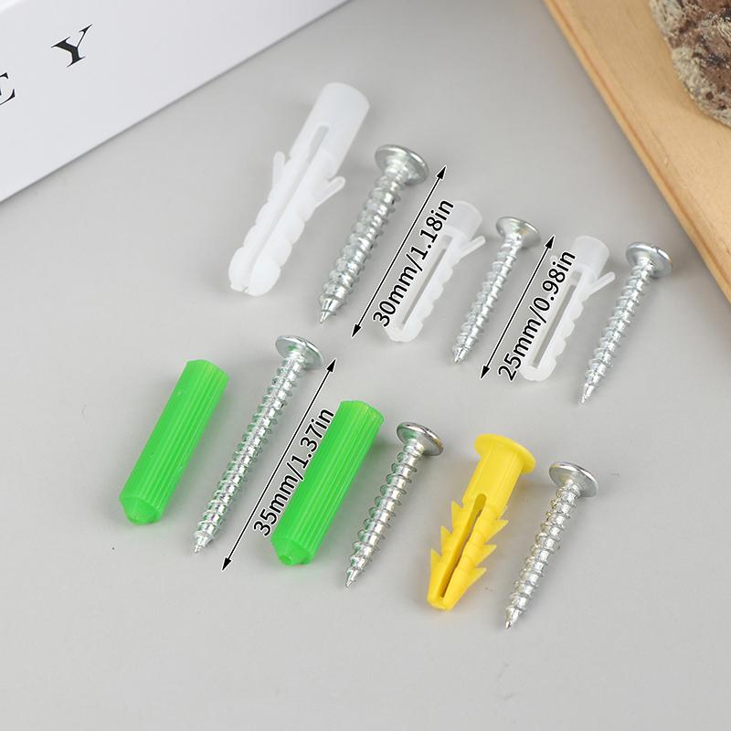 10 Bags Self-Tapping Screws Kit Stainless Steel Expansion Screws Cross Tips Wall Anchors And Screws For Drywall
