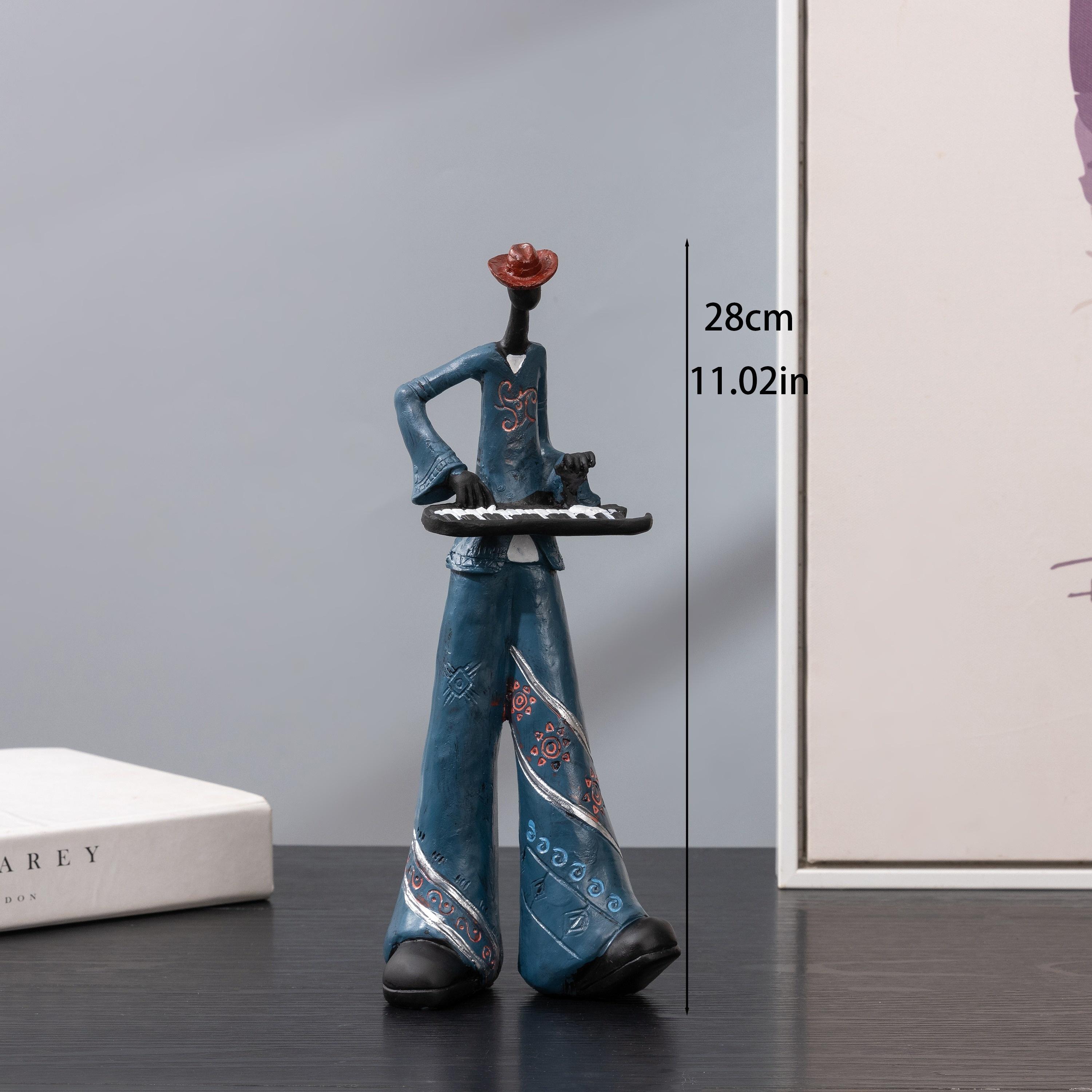 

1 статуэтка из смоляной группы, креативная скульптура-модель инструмента, украшение для дома в скандинавском стиле для гостиной, веранды и кабинета