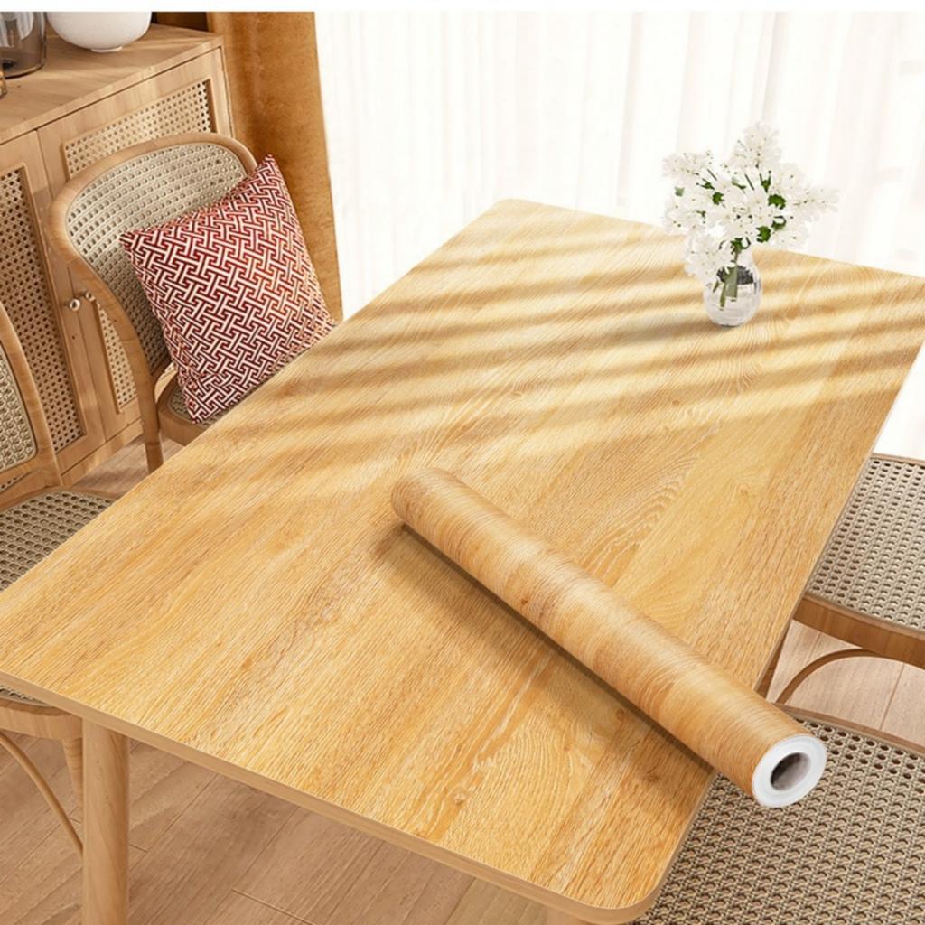Classic Wood Grain PVC Stickers Waterproof Self-Adhesive Wallpaper for Wardrobe Cupboard Table Furniture Home Decor Wall Papers