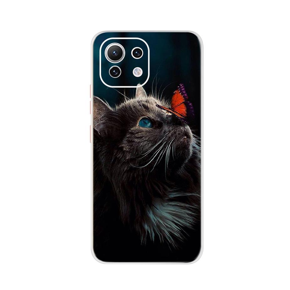 For Xiaomi Mi 11 Lite Case Cute Cartoon Cover For Xiaomi Mi 11 Lite 5G Phone Cases Mi11 Lite 11Lite Soft TPU Fundas Capa 6.55''