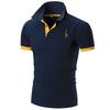 New Polo Mens Shirt Slim Fit Short Sleeve Basic Shirts Muscle Tee Tops Tshirt