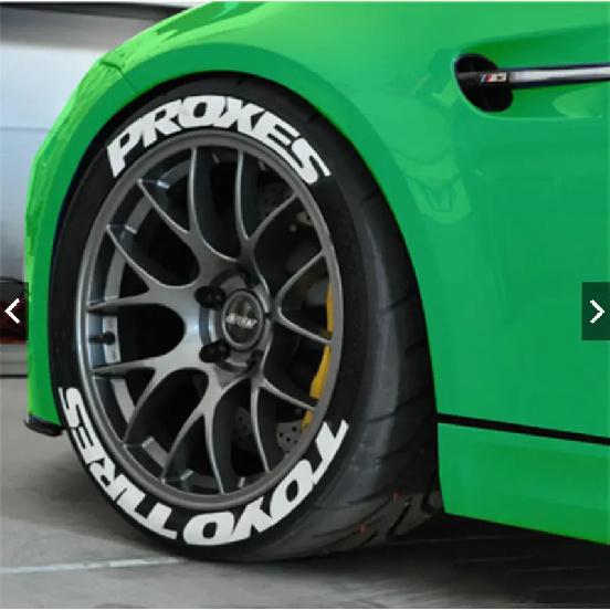 TOYO TIRES PROXES Universale 3D Auto Impermeabile Adesivo per Pneumatici Ruota Auto Gomma Lettere Unite Decalcomanie Accessori