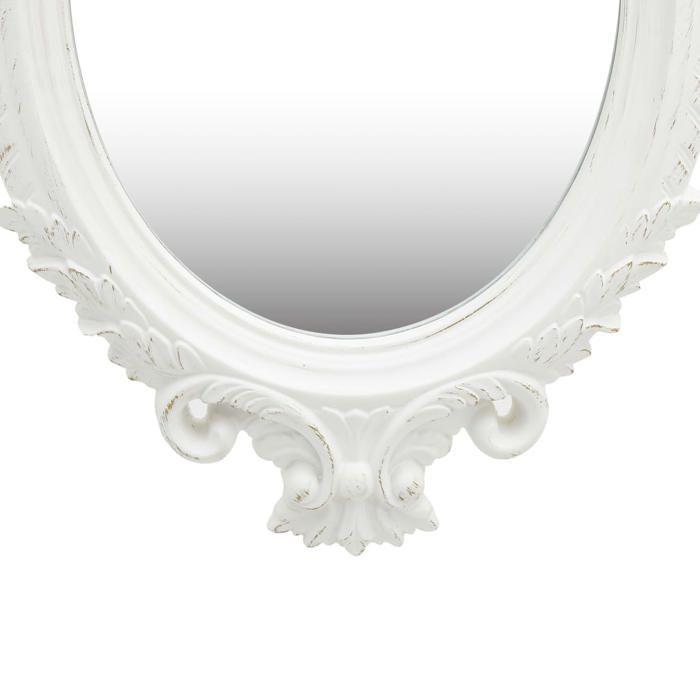 VidaXL Miroir mural style château 56x76 cm Blanc 320356