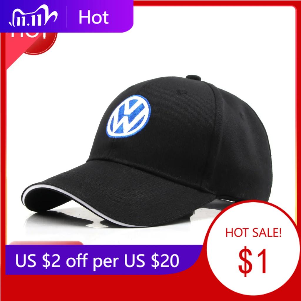 New New Car Baseball Cap Peaked Cap Adjustable Unisex Summer Dad Hat Shade Sport Baseball Hats For Volkswagen GOLF 5 Tiguan