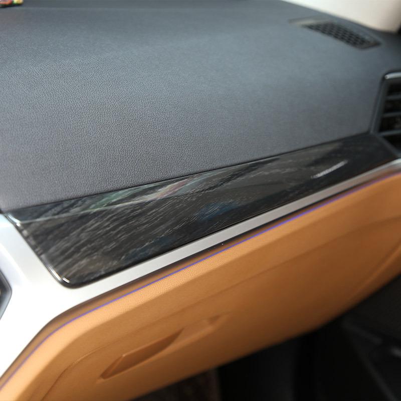 For BMW 3 Series G20 G28    LHD Car Styling Carbon Fiber Texture Center Dashboard Panel Passenger Side Cover Trim