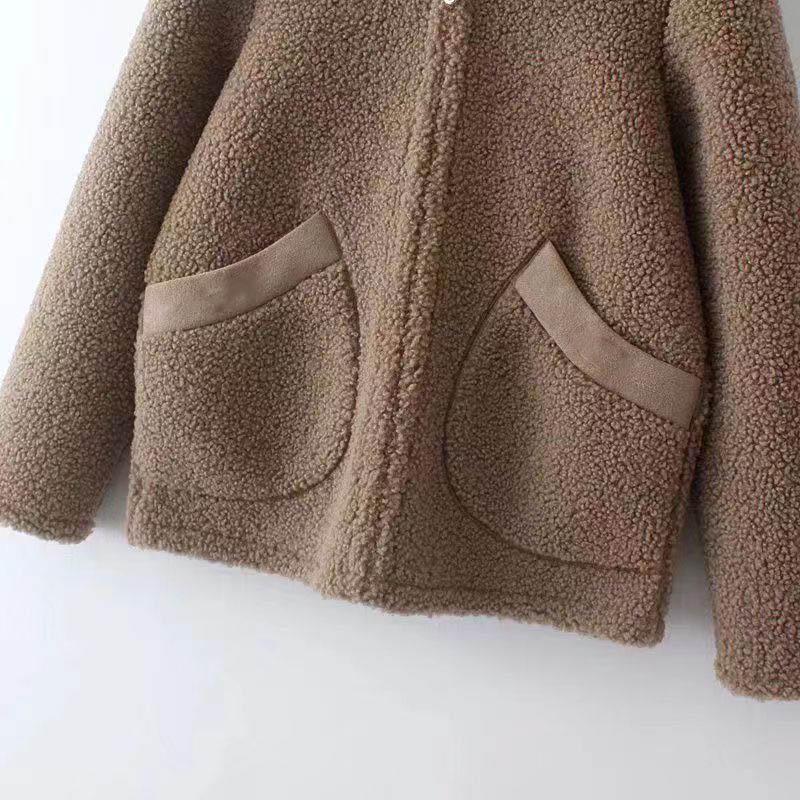 Jacket for Women Cotton Oversized Thickened Casual Windproof Hooded for Fall