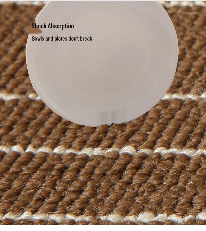 L-Shaped Nordic Kitchen Rug - Absorbent, Non-Slip, Wear-Resistant Polypropylene Mat