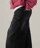 URBANAGE Standard Wash Wide Denim Pants Black