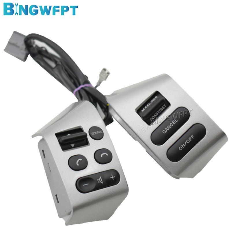 High Quality Left+Right Volume Phone Button Switch Steering Wheel Control Button For Nissan Sylphy 2005-2018 For Tiida 2005-2008