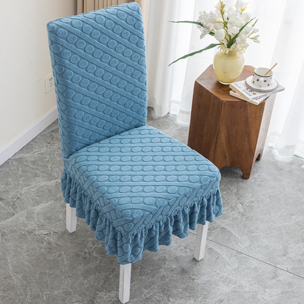 1Pcs Thickened Universal Chair Cover Removable Soft Elastic One Chair Cover Anti-dirty Washable Seat Cover for Home Kitchen