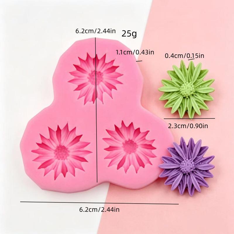 DIY Flower Silicone Mold for Handmade Fondant Cake Decorations