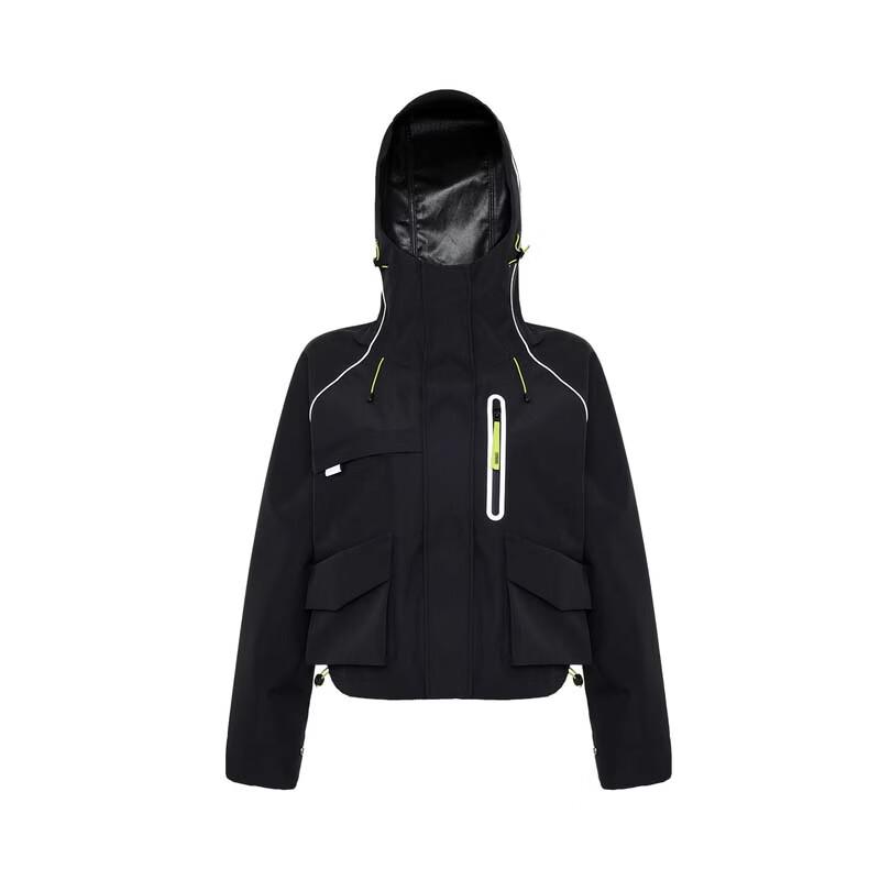 Women's Short Hooded Windbreaker Jacket